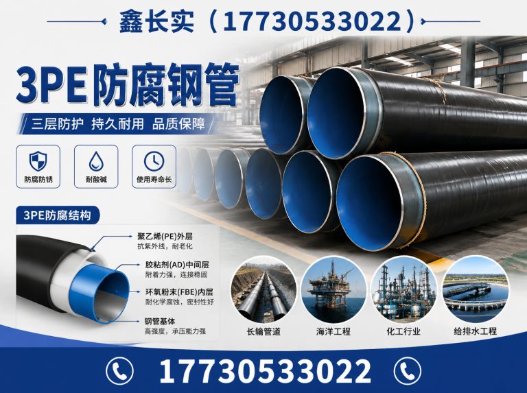河北3PE防腐钢管展示图